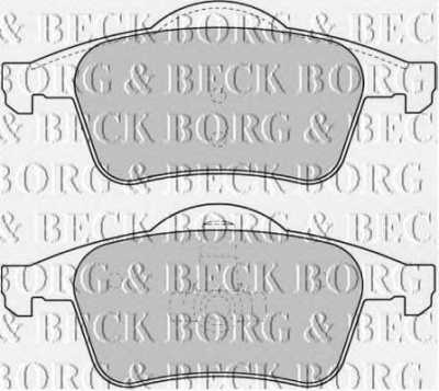 BORG & BECK bbp1697 -  Комплект тормозных колодок, дисковый тормоз